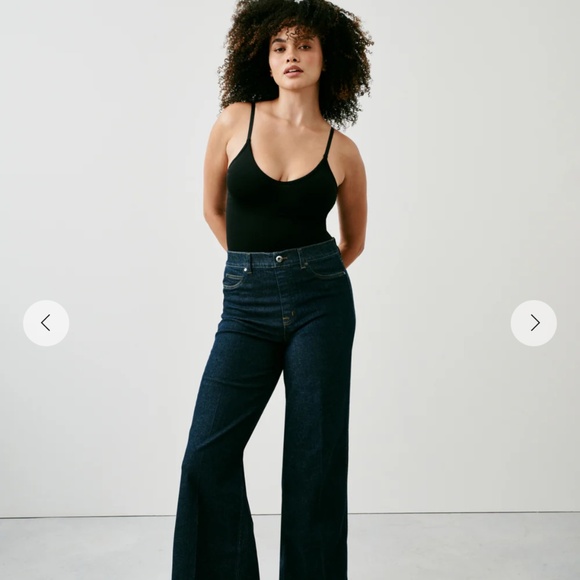 NWT SPANXshape™ Original EveryWear Wide Leg Jeans Indigo SP - Picture 4 of 5